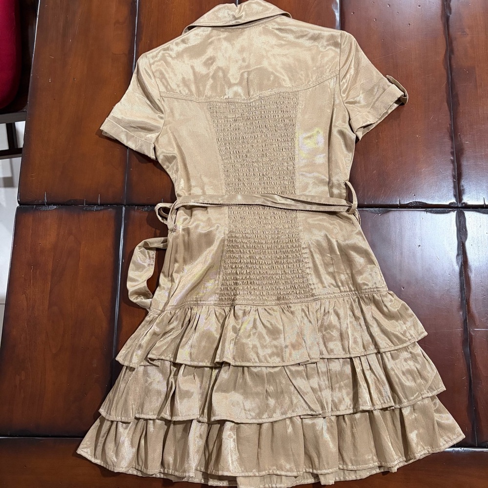 Bebe Gold Dress - Picture 2 of 4